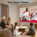 Y3 Mini Projector, Ultra-Compact 317g, 360° Stand, Auto Keystone
