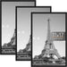 11x17 Poster Frame, Easy Slide-In Assembly, Black, 3 Pack