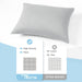 Toddler Pillowcase 2 Pack with Zipper,Silky Soft Microfiber 13" x 18" Kids Travel Pillow Cases,Gray
