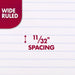 Spiral Notebook, 24 Pack, 1 Subject, Wide Ruled Paper, 7-1/2" x 10-1/2", 70 Sheets per Notebook, Colors Will Vary (930203-ECM25)