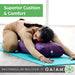 Gaiam Yoga Bolster Pillow, Supportive Cushion for Restorative Yoga