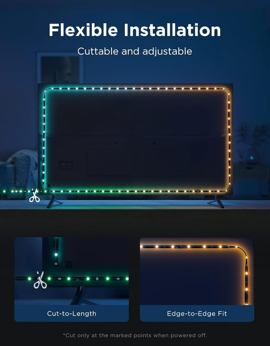 Govee TV LED Backlight 2, 14.4ft Cuttable TV Lights for 32-70 Inch TVs