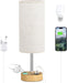 Bedside Table Lamp for Bedroom - 3-Way Dimmable Touch Lamp, USB A+C
