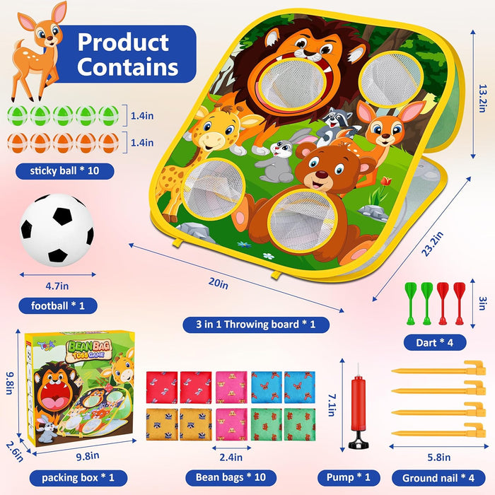Animal Bean Bag Toss Game Toy Outdoor Toss Game
