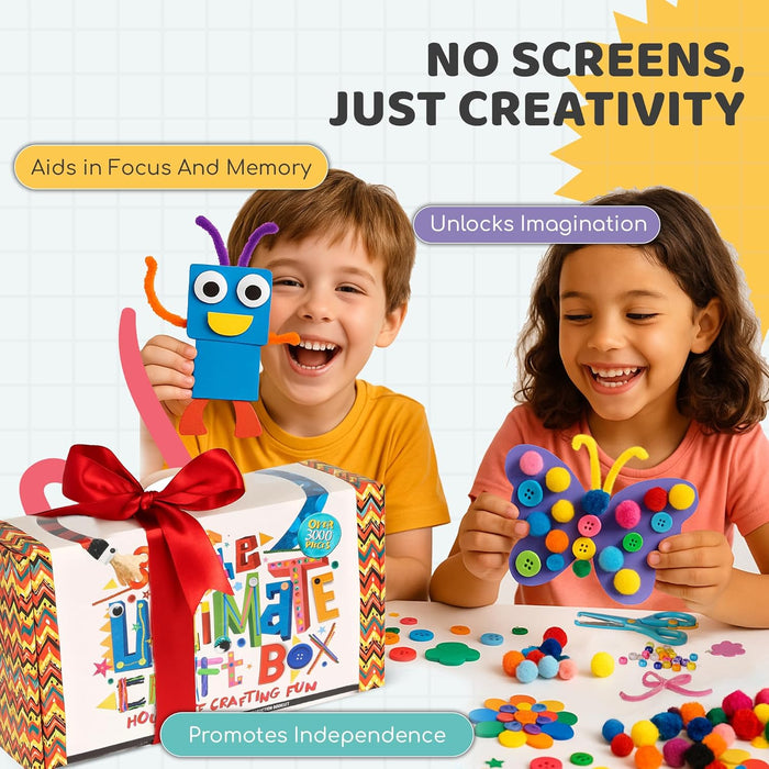 3000+ Pcs Arts and Crafts Supplies for Kids Ages 3-12 - Ultimate Craft Kit