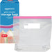 Reclosable Gallon Food Storage Bags with Double Zipper Seal, Stand and Fill Base, BPA Free, 120 Count