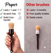 Car Detailing Brush Set for Interior or Exterior | 3-Pack | Ultra Soft Boars Hair Bristles