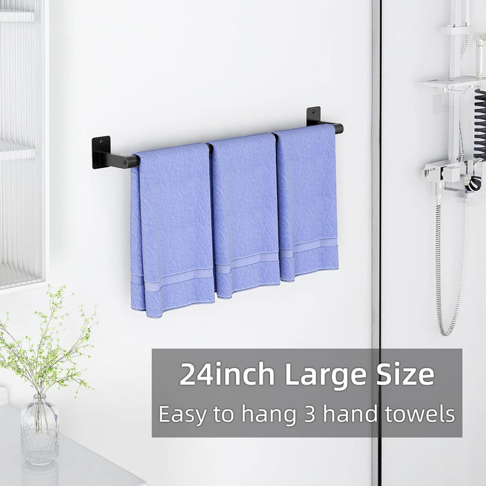 Bathroom Towel Bar, 24 Inch Towel Racks for Bathroom Wall Mounted, Heavy Duty Hand Towel Holder Organizer, Modern Home D