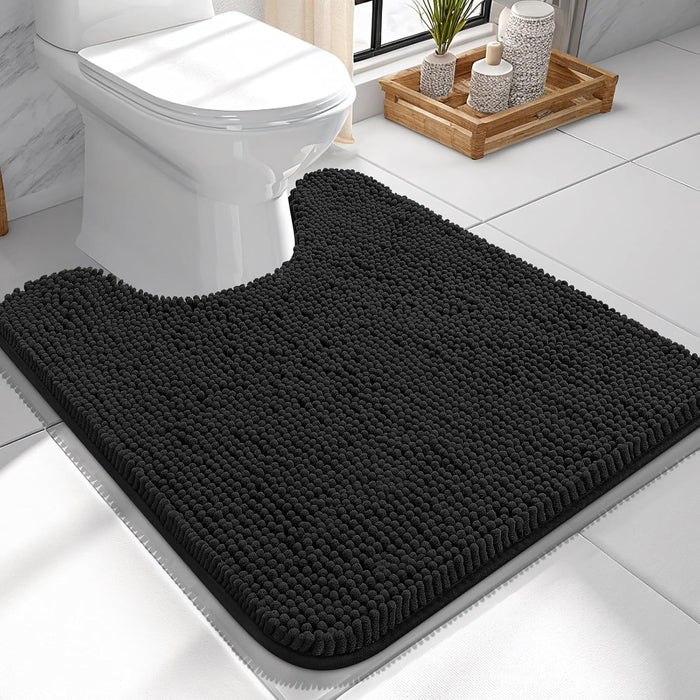 Bathroom Rugs 30X20, Extra Soft Absorbent Chenille Bath Rugs, Rubber Backing Quick Dry, Machine Washable Bath Mats for Bathroom Floor, Tub and Shower, Home Decor Accessories, Grey