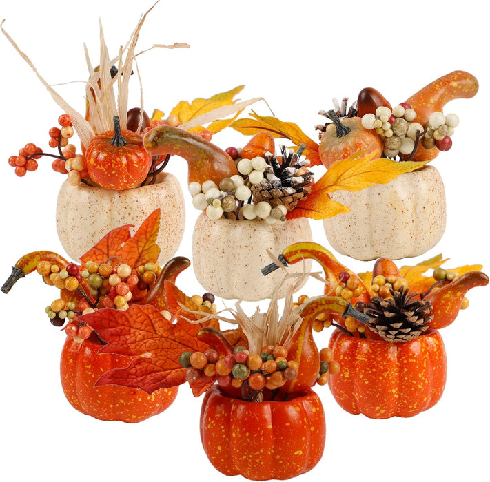 Fall Decorations for Home Table Centerpiece Fake Pumpkin Decor