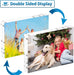 4x6 Acrylic Picture Frames 3 Pack, Clear Picture Frames，20% Thicker