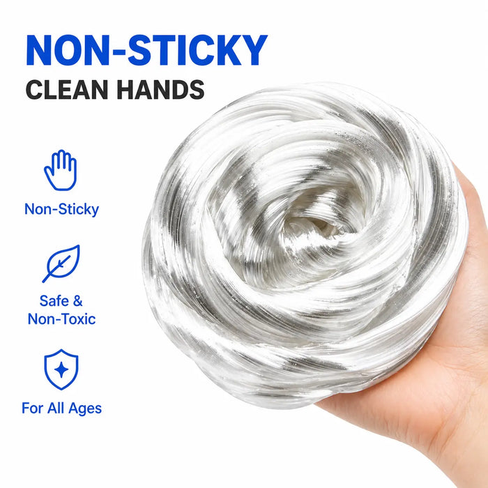 Glossy Metallic Slime Toy, Stretchy Non-Sticky Sensory Putty with DIY Pigments, Satisfying ASMR Stress Relief Fidget Toy for Adults Teens,Sohochic
