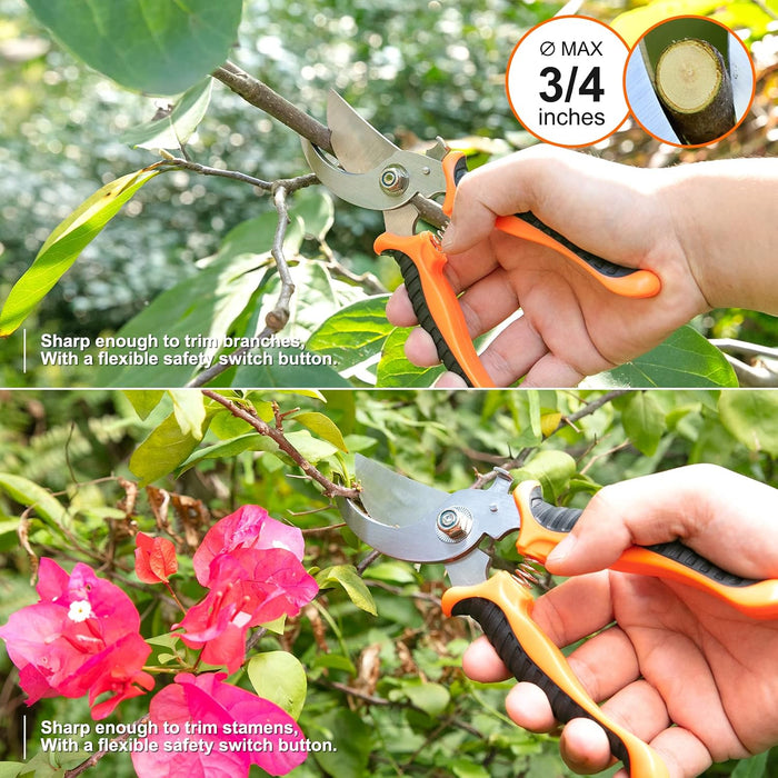 Gardening Tool Set,  Stainless Steel Heavy Duty Gardening Tool Set, with Non-Slip Rubber Grip, Storage Tote Bag, Outdoor Hand Tools, Ideal Gardening Gifts for Women