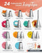 700 PCs Cake Decorating Kit with Baking Supplies Cake Decoration Set including Springform Pans, Cake Turntable, Numbered