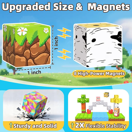 Magnetic Blocks, 200PCS Magnetic Building Blocks for Kids Ages 3+