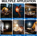 2 Pack Rechargeable Light Bulbs, A19 E26 9W 3000K Warm