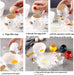 Egg Yolk Separator, HQ Creative Ceramics Cute Little Chicken Egg Yolk White, Funny Style Simple Automatic Separation Baking Assistant Tool (Upgrade Yellow Chick)
