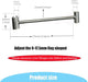 Door Hinge Gap Adjusting Wrench Tool, Upgraded Rolled Steel Door Hinges Adjustment Tool, 14-19mm Gap Adjusting Wrench, Rust-Proof Door Jamb Hinge Jig for Residential, Fire Doors, Light Sliver