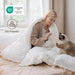 Prewashed Duvet Cover Queen, Cotton-Like Soft Bedding Set, White