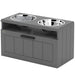 Elevated Dog Bowl Station with Storage