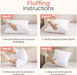 18x18 Pillow Inserts, White Throw Pillows for Couch, 2 Pack