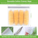 6 Pack Reusable Gallon Freezer Bags Dishwasher Safe, Gray