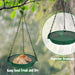 Hanging Platform Bird Feeder, 9 in, Green