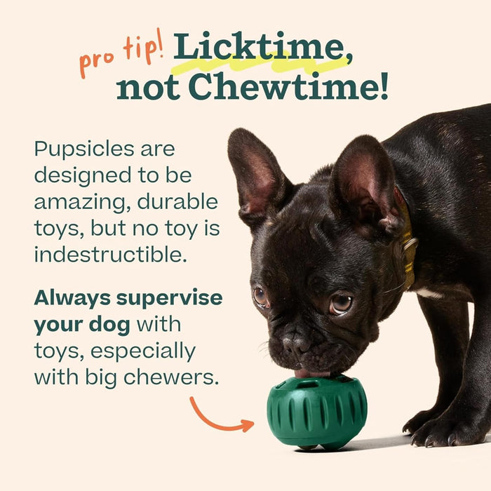 Pupsicle Interactive Dog Ball Toy for Dogs 25-75 lbs - Green