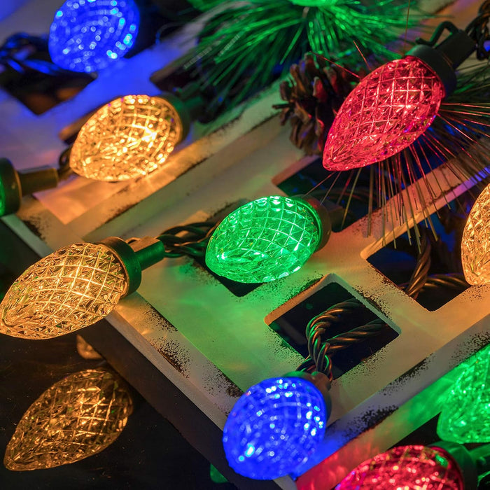 100LED 81FT C9 Christmas String Lights Plug in Fairy Twinkle Multicolor
