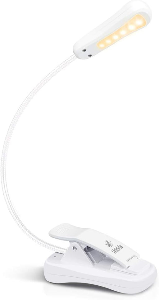 3000K Warm LED Rechargeable Book Light(Elegant White)