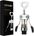 Wine Opener, Premium Wing Corkscrew Wine Bottle Opener, Silver