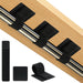 Cable Management Under Desk Detachable Cable Straps, Black, 20 Pack