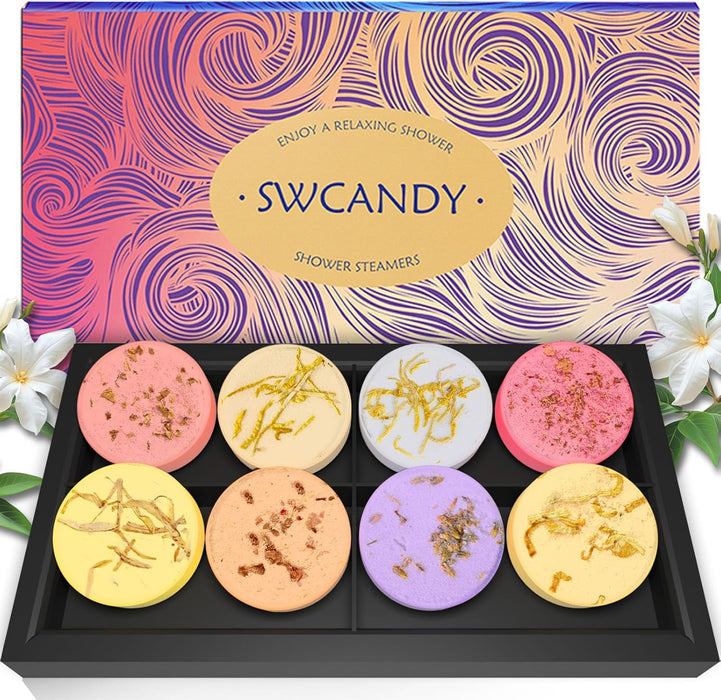 Shower Steamers Aromatherapy 8 Pack, Gifts for Mom Home Spa