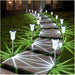 Solar Lights Outdoor Waterproof 10 Pack Pathway Lights Cool White