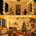 Christmas Lights 200LED 60FT Indoor, Warm White Connectable Plug in String Light Outdoor, 8 Modes Waterproof Timer LED Fairy Lights for House Outside Bedroom Patio Balcony