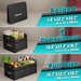 Foldable Trunk Storage Organizer for Car and Sedan (Small, Black)