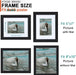 8x10 Picture Frame Real Glass, Display Pictures 5x7 with Mat or 8x10 Without Mat, Modern Style Wood Composite Frame,Blac
