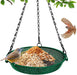 Hanging Platform Bird Feeder, 9 in, Green