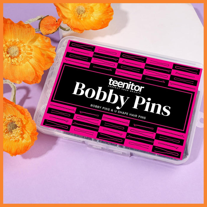 300Pcs Bobby Pins Hair Pins, Hair Pin for Women Bobby Pins Brown