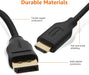 DisplayPort to HDMI Cable, Uni-Directional, 4K@30Hz, 1920x1200, 1080p, Gold-Plated Connectors for Enhanced Picture Quali