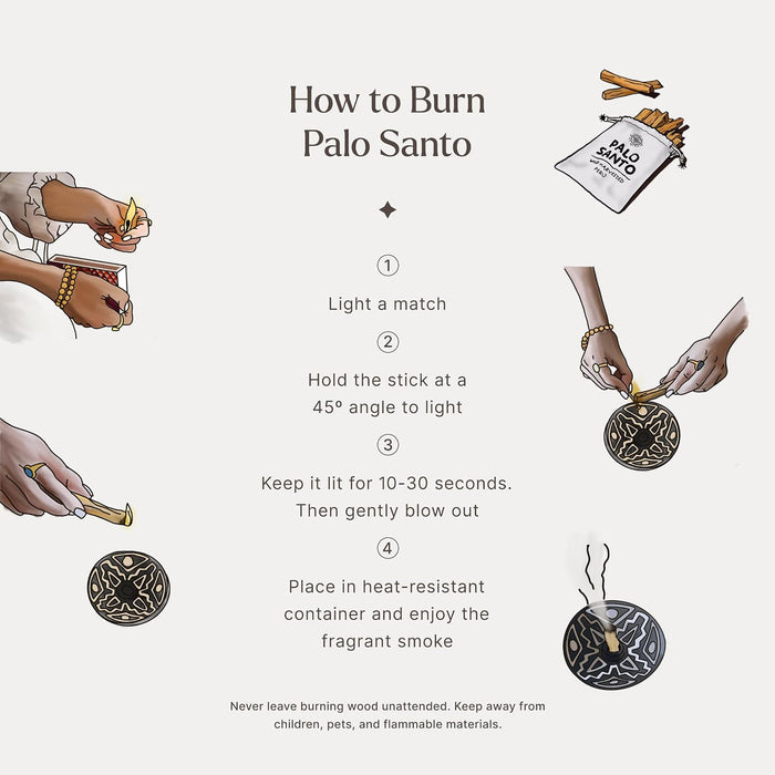 Palo Santo Sticks, 100g Peruvian Smudging Wood