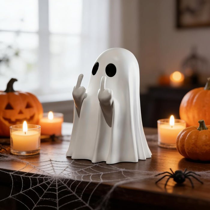 Halloween Ghost Figurine White Decorative Cute Finger Ghost Ornaments