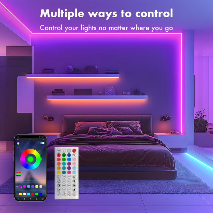 Neon Rope Lights, 50FT RGB LED Strip Lights