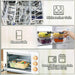 8 Pack,30 oz Glass Food Storage Containers with Lids, Gray