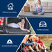 Memory Foam Camping Mattress Pad, Sleeping Mat, Portable Roll Up Mattress for Adults, Camping Bed Pads for Sleepover, Ca