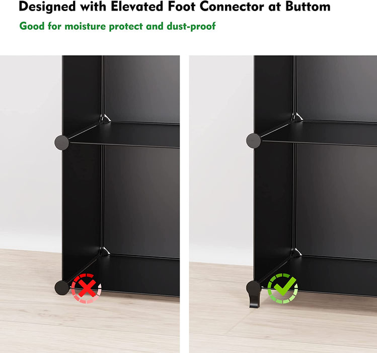 Closet Organizers and Storage, 9 Cube Storage Organizer, Black