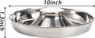 2 Pack Stainless Steel Puppy Bowls, Pet Slow Feeder Bowls, Non-Skid Dog Food and Water Bowl, Feeding Weaning for Small M