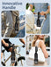 Inverted Umbrella with Carabiner Handle, Windproof UV Sun & Rain