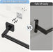 Towel Bar for Bathroom, 24" 2 Pack Wall Mounted Towel Rack, Black