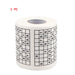Sudoku Game Toilet Paper, Office and Home Puzzle Roll Paper, Home Creative Fun Toilet Paper, Wood Pulp Toilet Paper